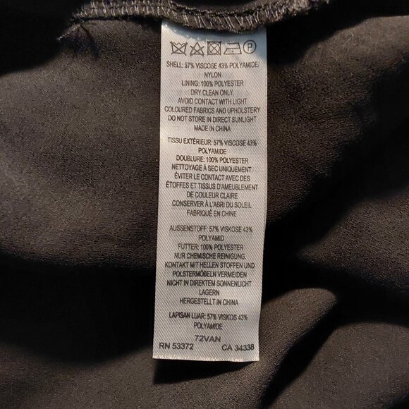 French Connection Avery Velvet Burnout Puff-Sleeve Top - Small - Excellent Cond - Picture 9 of 9